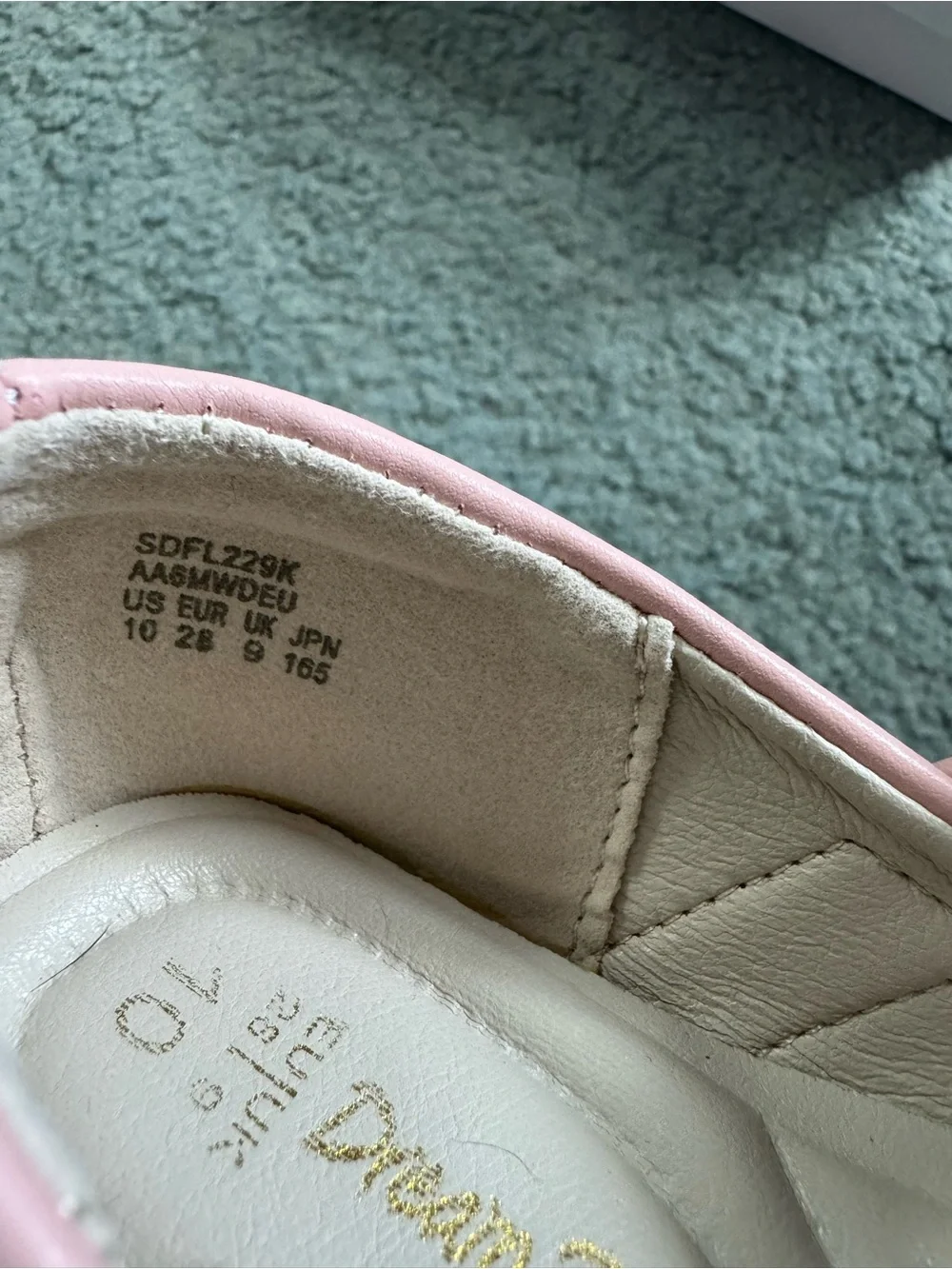 Dream Pairs Girls Pearl Bow Mary Janes in Blush Pink